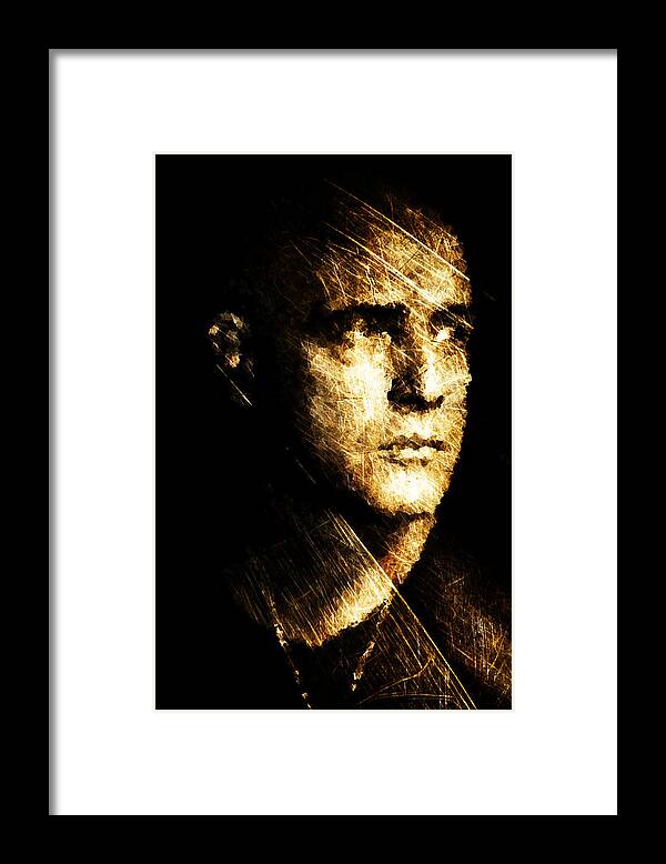 Walter E. Kurtz Framed Print featuring the digital art Colonel Kurtz by Andrea Barbieri