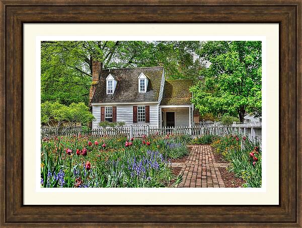 Colonial Williamsburg Flower Garden by Todd Hostetter