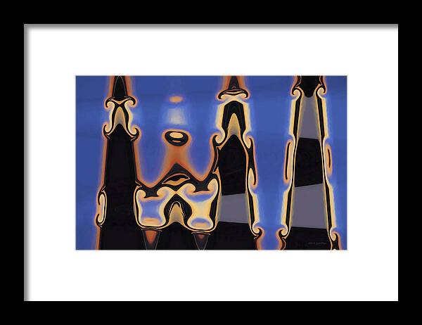 Abstract Framed Print featuring the digital art Color Abstraction XLIII by David Gordon