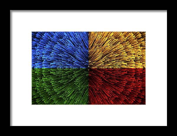 Multi Colored Framed Print featuring the photograph Color Explosion by Robert Woodward