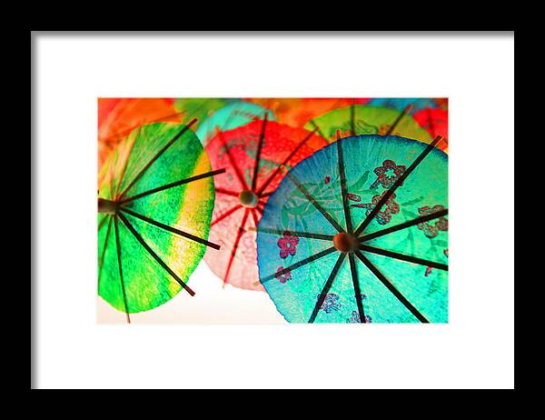 Umbrellas Framed Print featuring the photograph Color Me Mine by Bobby Villapando