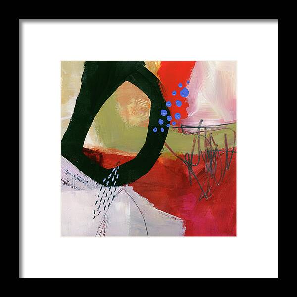 Abstract Art Framed Print featuring the painting Color, Pattern, Line #1 by Jane Davies