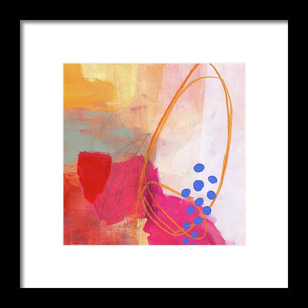 Abstract Art Framed Print featuring the painting Color, Pattern, Line #2 by Jane Davies