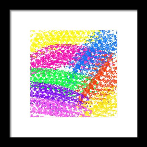 Unique Framed Print featuring the digital art Color Treads by Susan Stevenson