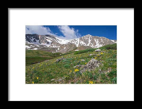 Colorado Framed Print featuring the photograph Colorado 14ers Grays Peak and Torreys Peak by Aaron Spong