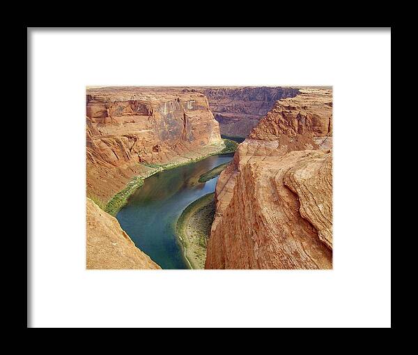 Colorado River Framed Print featuring the photograph Colorado River Horseshoe Bend by Lyuba Filatova