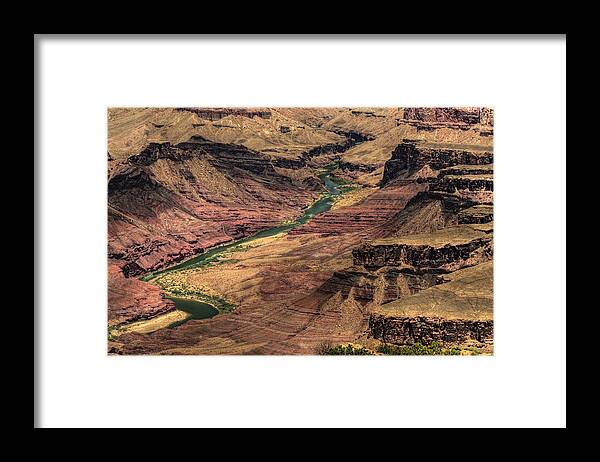 Colorado River Framed Print featuring the photograph Colorado River Through Grand Canyon by Don Wolf