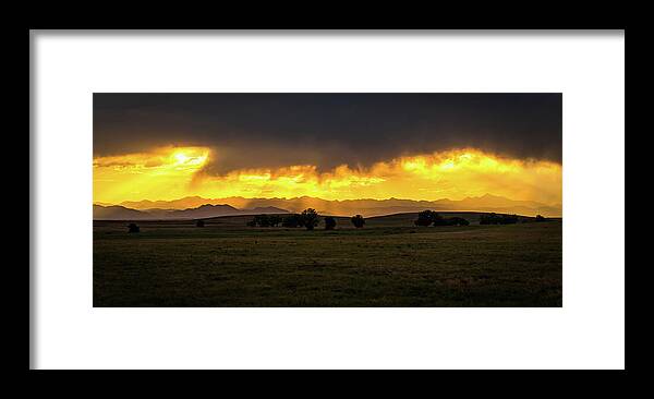Colorado Framed Print featuring the photograph Colorado Sunset by Gary Kochel