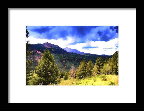 Colorado Framed Print featuring the photograph Colorado Watercolor by James Bethanis