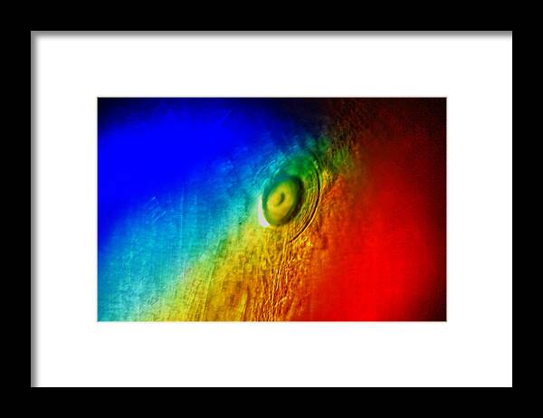 Rainbow Framed Print featuring the photograph Colored Space by Hartmut Knisel