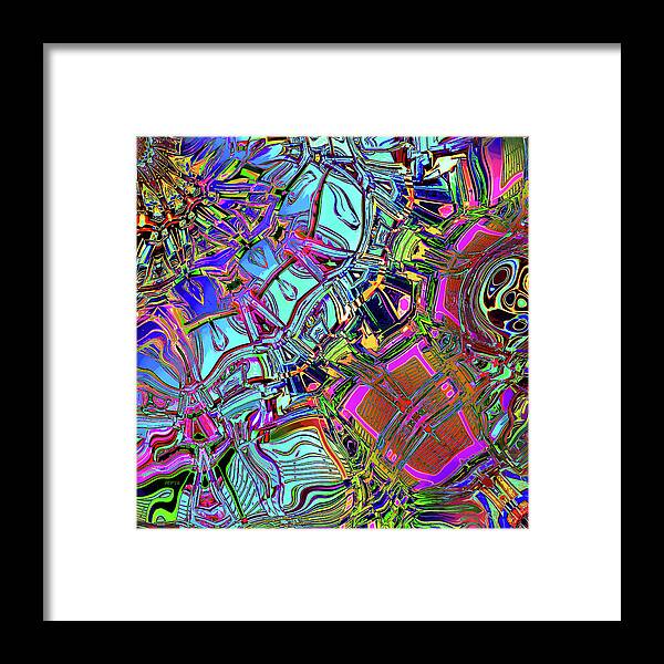 Collage Framed Print featuring the digital art Colorful Automotive Pop Art by Phil Perkins