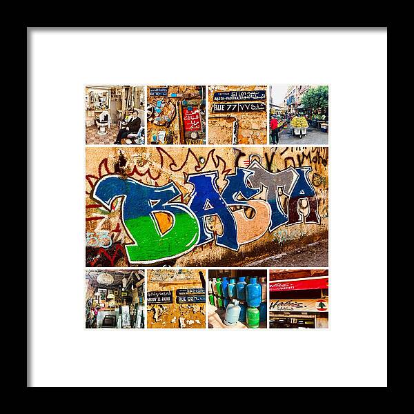  Framed Print featuring the photograph Colorful Basta in Beirut by Funkpix Photo Hunter