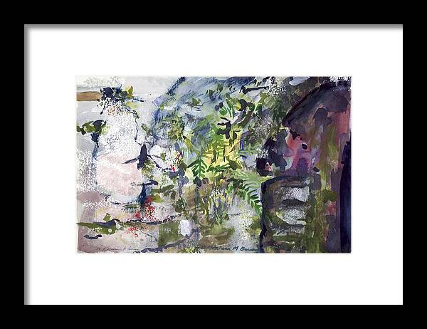  Framed Print featuring the painting Colorful Foliage by Kathleen Barnes
