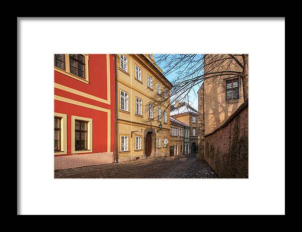 Jenny Rainbow Fine Art Photography Framed Print featuring the photograph Colorful Houses of Kutna Hora. Czech Republic by Jenny Rainbow