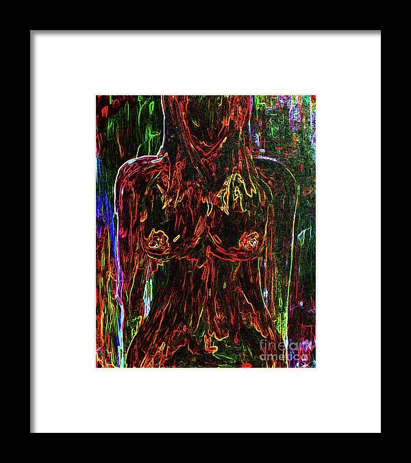 Paintings Framed Print featuring the painting Colorful Personality by Julie Lueders 