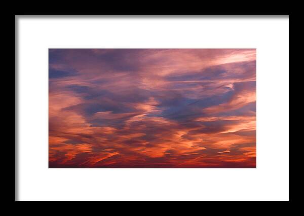 Sky Framed Print featuring the photograph Colorful Sky by Cathy Kovarik