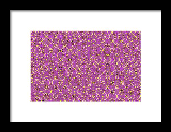 Colors And Squares Abstract Framed Print featuring the digital art Colors And Squares Abstract by Tom Janca