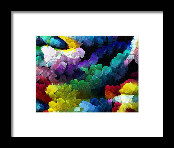 Abstract Framed Print featuring the digital art Colors by Digital Photographic Arts