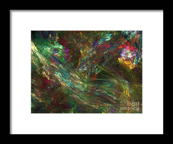 Fractals Framed Print featuring the digital art Colors of Light by Richard Rizzo
