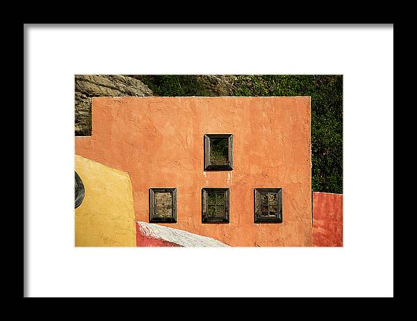 Enrico Pelos Framed Print featuring the photograph COLORS Of LIGURIA HOUSES 1 - ALASSIO by Enrico Pelos