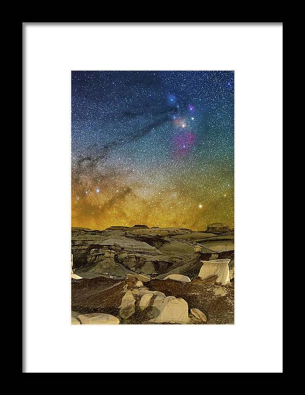 Astronomy Framed Print featuring the photograph Colors on the Rise by Ralf Rohner