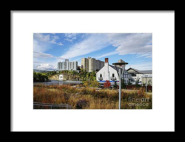 2015 Framed Print featuring the photograph Columbia Boathouse and C Rock by Cole Thompson