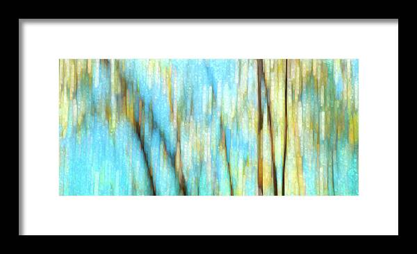 Abstract Framed Print featuring the photograph Columbia River Abstract by Theresa Tahara