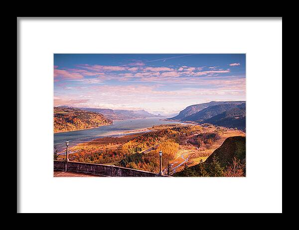 Portland Framed Print featuring the photograph Columbia River by Raf Winterpacht