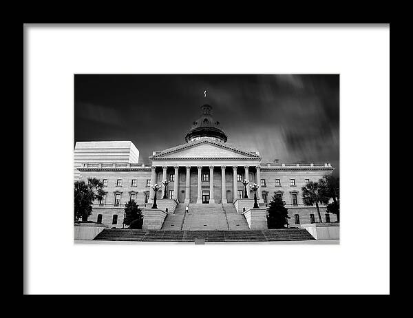 Government Building Framed Print featuring the photograph Columbia South Carolina State House by Gray Artus