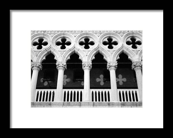 Piazza San Marco Framed Print featuring the photograph Columns- by Linda Woods by Linda Woods