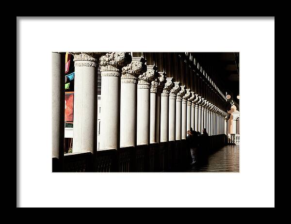 Las Vegas Framed Print featuring the photograph Columns by Rich S