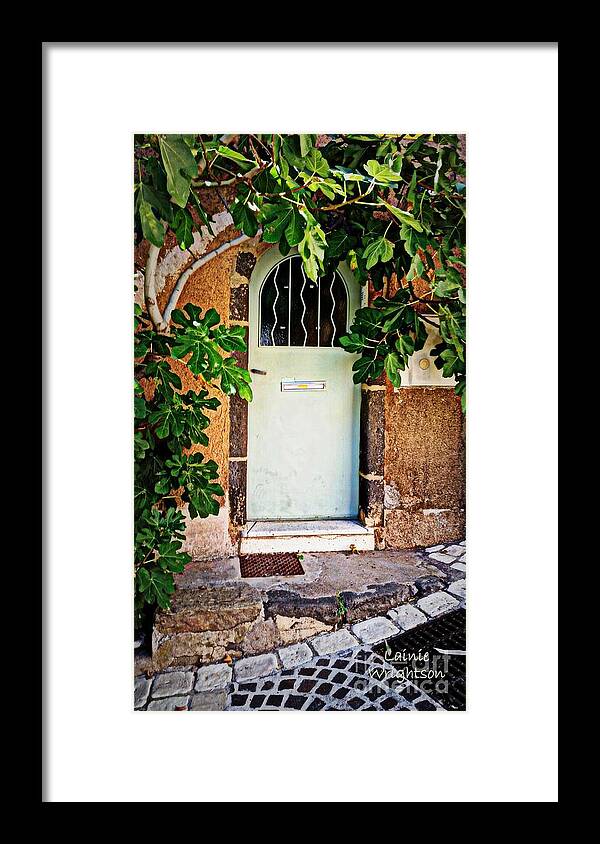 Door Framed Print featuring the photograph Come In by Lainie Wrightson