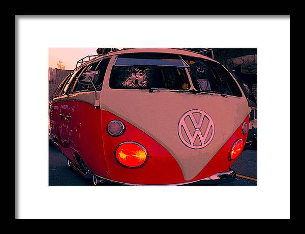 Vw Framed Print featuring the photograph Comic Combi by Bill Dutting