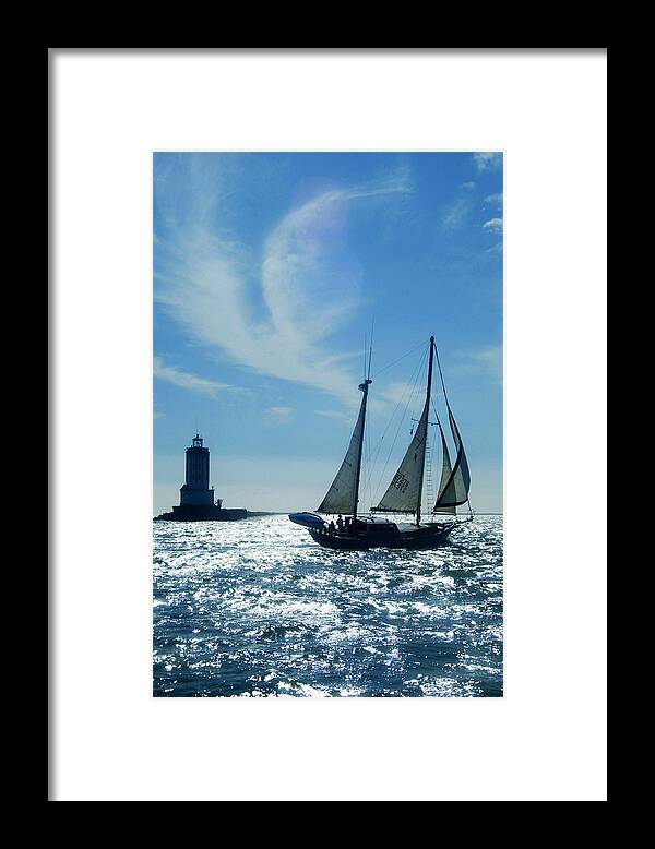 Sailboat Framed Print featuring the photograph Coming Home by Val Jolley