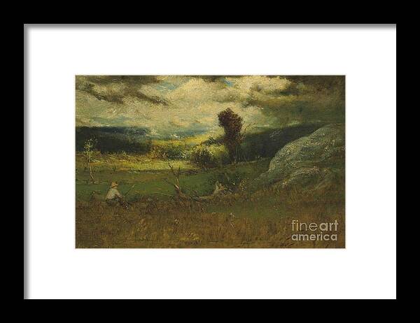 Elliott Daingerfield Coming Storm Framed Print featuring the painting Coming Storm by MotionAge Designs