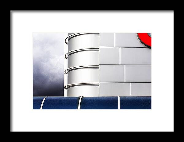 Architecture Framed Print featuring the photograph Commercial Architecture by Franco Maffei