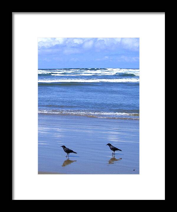 Crows Framed Print featuring the photograph Companion Crows by Will Borden