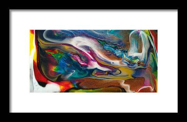Abstract Framed Print featuring the painting Complete by Sonya Wilson