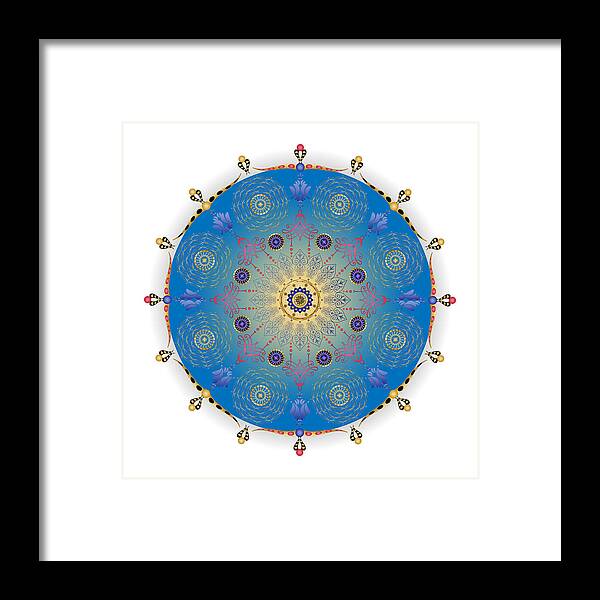 Mandala Framed Print featuring the digital art Complexical No 1741 by Alan Bennington