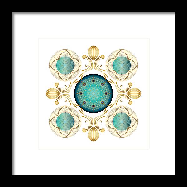 Mandala Framed Print featuring the digital art Complexical No 1833 by Alan Bennington