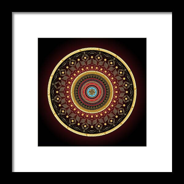 Mandala Framed Print featuring the digital art Complexical No 2244 by Alan Bennington