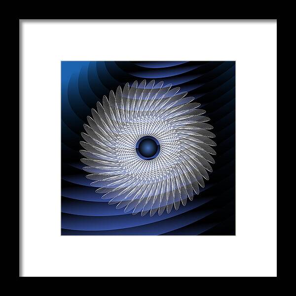Mandala Framed Print featuring the digital art Complexical No 2251 by Alan Bennington