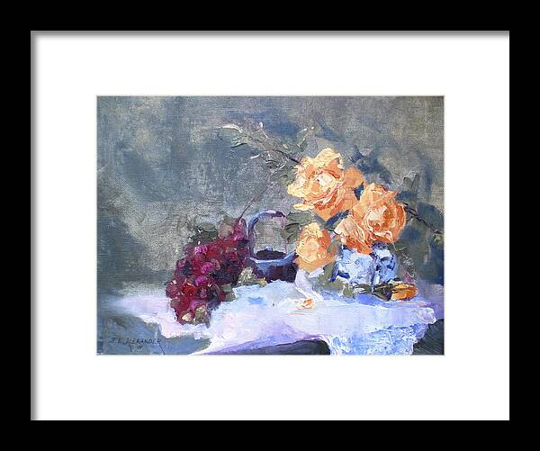 Still Life Framed Print featuring the painting Complimentory by Bryan Alexander