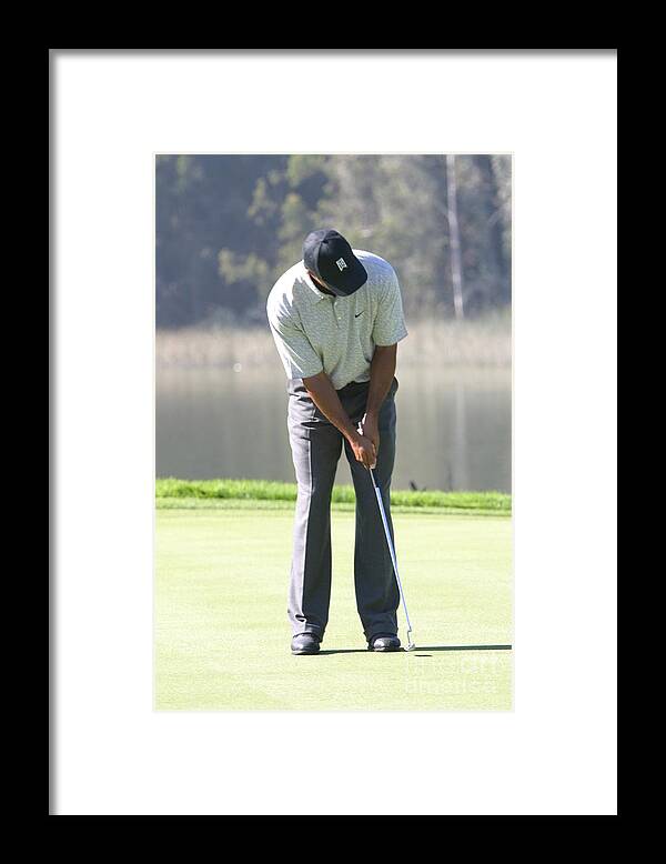 Golf Framed Print featuring the photograph Concentration by Chuck Kuhn