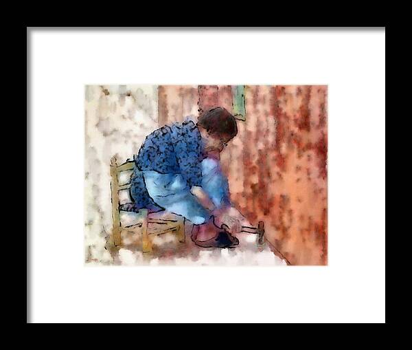 Ebsq Framed Print featuring the photograph Concentration Dona Antonia by Dee Flouton
