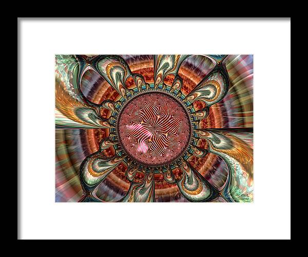 Abstract Framed Print featuring the digital art Conception by Manny Lorenzo