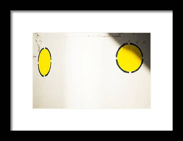 Two Yellow Dots Framed Print featuring the photograph Conditional Love by Prakash Ghai