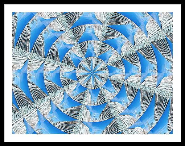Condos Framed Print featuring the digital art Condo Prism by Ee Photography