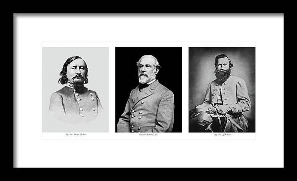 Robert E Lee Framed Print featuring the photograph Confederarte Triptych by Paul W Faust - Impressions of Light