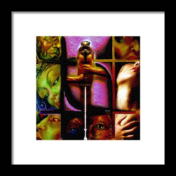 Rafael Salazar Framed Print featuring the digital art Conflicts by Rafael Salazar by Rafael Salazar